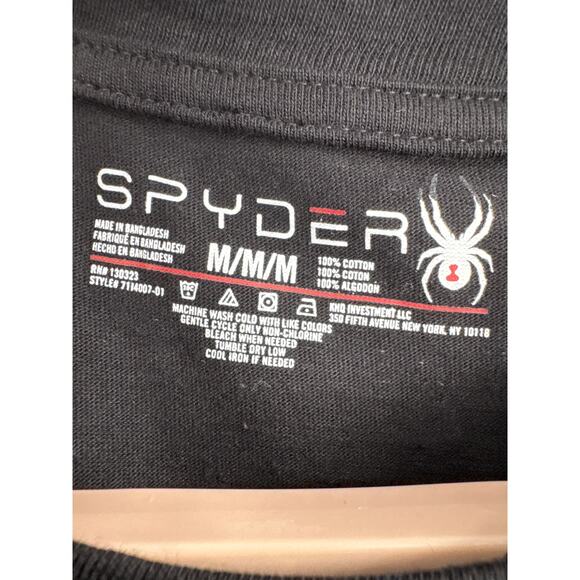 Spyder casual mens tshirt black size M - Picture 3 of 5